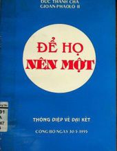 THÔNG ĐIỆP ĐỂ HỌ NÊN MỘT