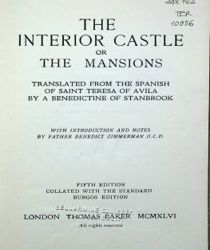 THE INTERIOR CASTLE OR THE MANSIONS