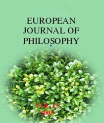 EUROPEAN JOURNAL OF PHILOSOPHY, VOL 13