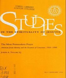 STUDIES IN THE SPIRITUALITY OF JESUITS: 26/1 JANUARY 1994