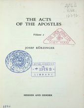 THE ACTS OF THE APOSTLES