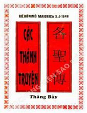 CÁC THÁNH TRUYỆN - THÁNG BẢY