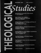 THEOLOGICAL STUDIES: JUNE 2002, VOL. 63, NO. 2