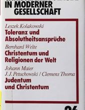 CHRISTLICHER GLAUBE IN MODERNER GESELLSCHAFT. TEILBAND 26