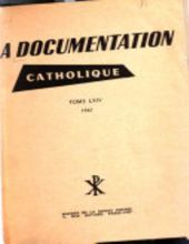 LA DOCUMENTATION CATHOLIQUE