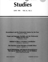 THEOLOGICAL STUDIES: JUNE 1993, VOL. 54, NO. 2