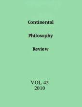 CONTINENTAL PHILOSOPHY REVIEW