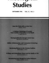 THEOLOGICAL STUDIES: VOL. 57, NO.3, 1996