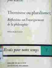 THOMISME OU PLURALISME ?