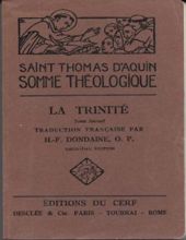 SOMME THÉOLOGIQUE: LA TRINITÉ. TOME I. 1a, QUESTIONS 27-32