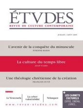 ÉTVDES: REVUE DE CULTURE CONTEMPORAINE: NO 4218, MENSUEL-JUILLET/AOUT 2015