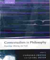 CONTEXTUALISM IN PHILOSOPHY