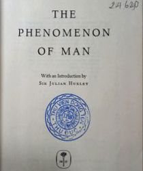 THE PHENOMENON OF MAN