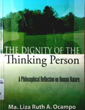 THE DIGNITY OF THE THINKING PERSON