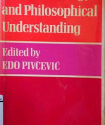 PHENOMENOLOGY AND PHILOSOPHICAL UNDERSTANDING