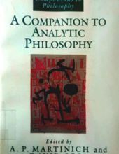 A COMPANION TO ANALYTIC PHILOSOPHY