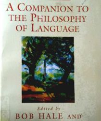 A COMPANION TO THE PHILOSOPHY OF LANGUAGE