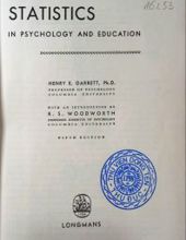 STATISTICS IN PSYCHOLOGY AND EDUCATION