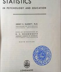 STATISTICS IN PSYCHOLOGY AND EDUCATION