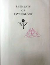 ELEMENTS OF PSYCHOLOGY