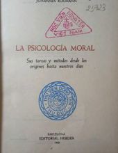 LA PSICOLOGÍA MORAL