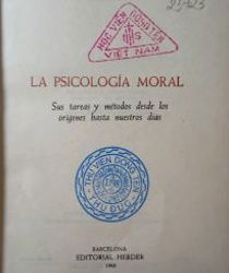 LA PSICOLOGÍA MORAL