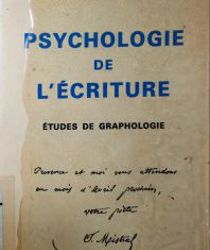 PSYCHOLOGIE DE L'écriture