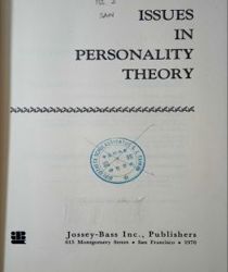 ISSUES IN PERSONALITY THEORY