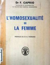 L'HOMOSEXUALITÉ DE LA FEMME