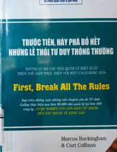 TRƯỚC TIÊN, HÃY PHÁ BỎ HẾT NHỮNG LỀ THÓI TƯ DUY THÔNG THƯỜNG