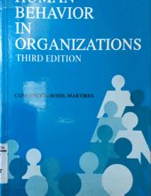 HUMAN BEHAVIOR IN ORGANIZATIONS