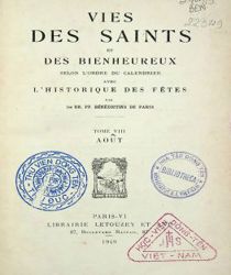 VIES DES SAINTS ET DES BIENHEUREUX