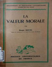 LA VALEUR MORALE