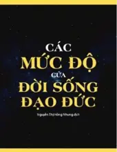 CÁC MỨC ĐỘ CỦA ĐỜI SỐNG ĐẠO ĐỨC