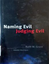 NAMING EVIL JUDGING EVIL