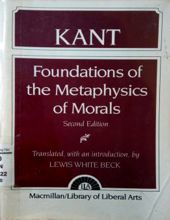 FOUNDATIONS OF THE METAPHYSICS OF MORALS