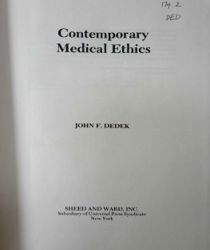 CONTEMPORARY MEDICAL ETHICS