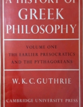 A HISTORY OF GREEK PHILOSOPHY