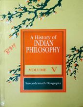 A HISTORY OF INDIAN PHILOSOPHY