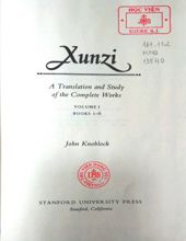 XUNZI: VOLUME 1 - BOOKS 1-6