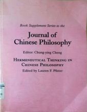 HERMENEUTICAL THINKING IN CHINESE PHILOSOPHY