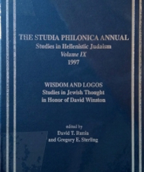 THE STUDIA PHILONICA ANNUAL: STUDIES IN HELLENISTIC JUDAISM