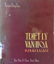 TRIẾT LÝ VĂN HÓA KHÁI LUẬN