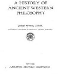 A HISTORY OF ANCIENT WESTERN PHILOSOPHY