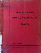 LE DÉSIR DE DIEU DANS LA PHILOSOPHIE DE PLOTIN