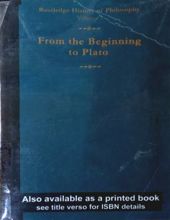 FROM THE BEGINNING TO PLATO