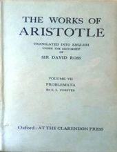 THE WORKS OF ARISTOTLE