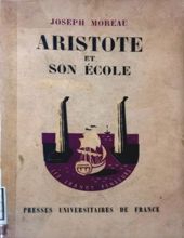 ARISTOTE ET SON ÉCOLE