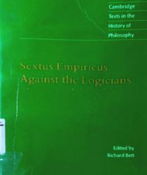 SEXTUS EMPIRICUS - AGAINST THE LOGICIANS