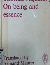 ON BEING AND ESSENCE